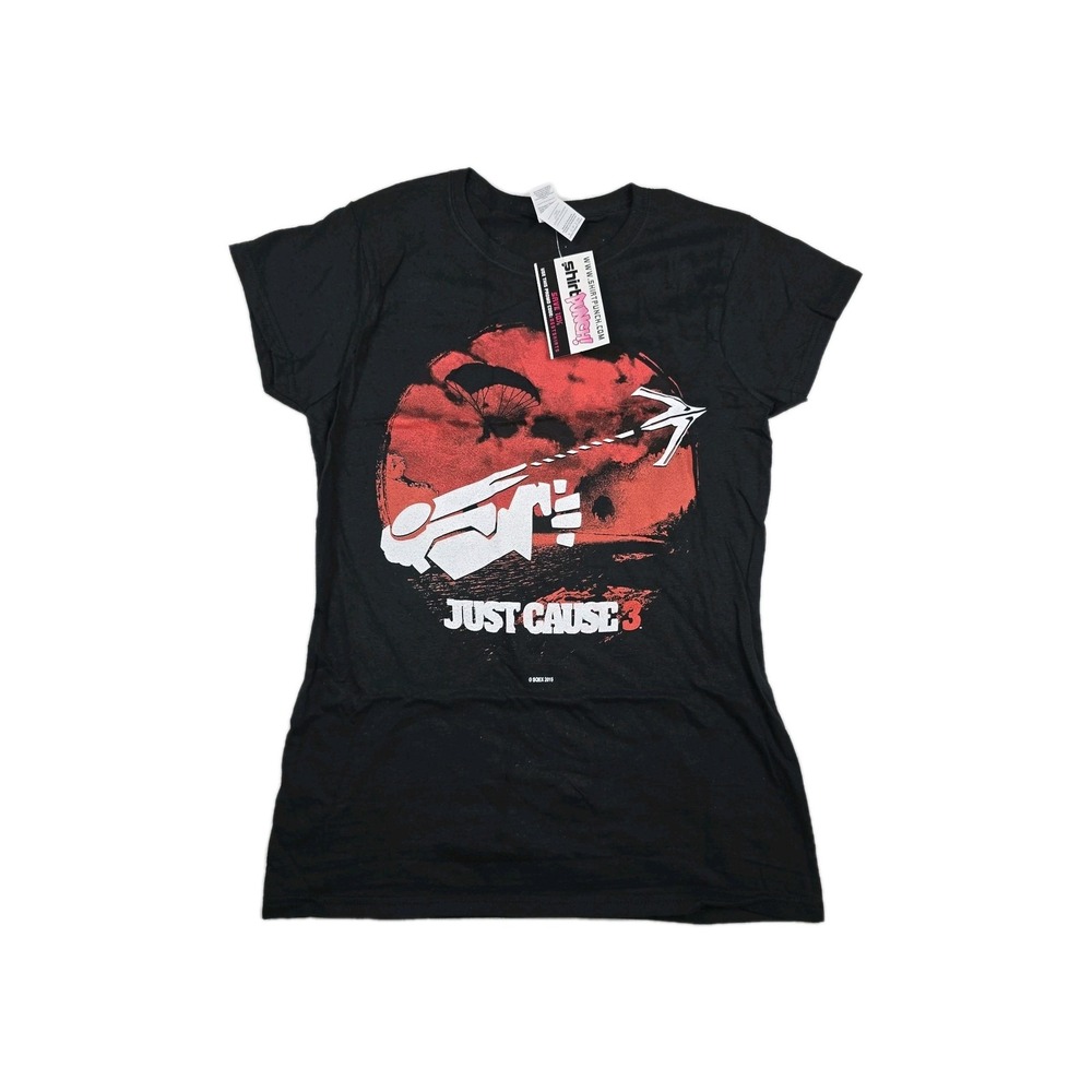 Just Cause 3 Women's‎ Size Small Black T Shirt Nerd Block New